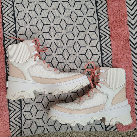 SOREL Brex Cozy Waterproof Boot in Nova Sand/Sea Salt, sz 10 - Picture 12 of 16